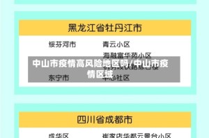 中山市疫情高风险地区吗/中山市疫情区域