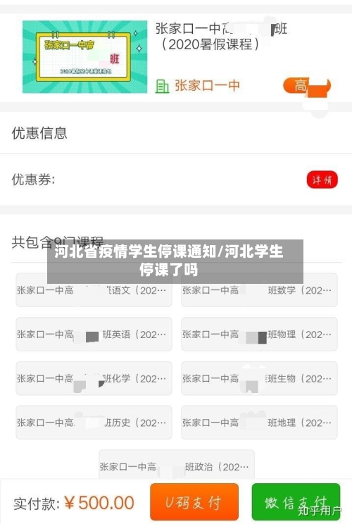 河北省疫情学生停课通知/河北学生停课了吗-第1张图片